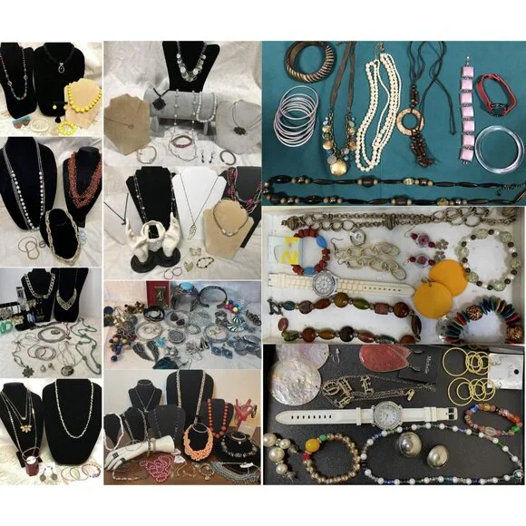 1+ Pounds 25-30 Pcs All Wearable Vintage To Modern Jewelry-READ PLEASE - Picture 10 of 12